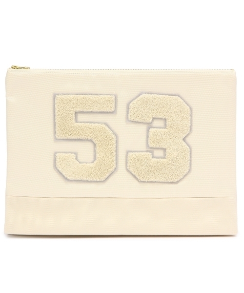 Another Edition(アナザーエディション)の「■AE×VOTAN/T Wappen CLT ◆(クラッチバッグ・レディース・ナチュラル/ライトブルー・フリー)」の2枚目の写真