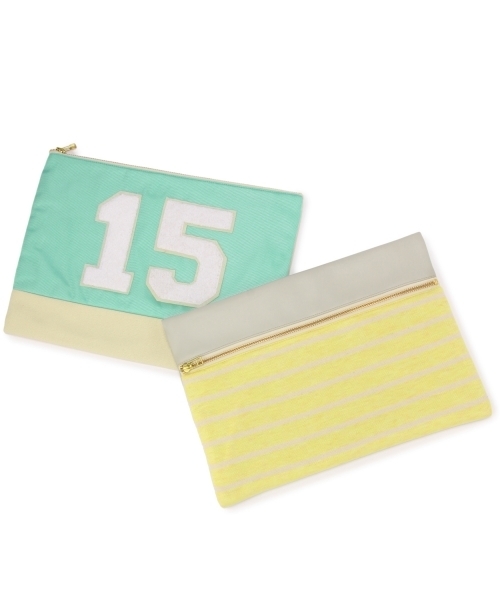 Another Edition(アナザーエディション)の「■AE×VOTAN/T Wappen CLT ◆(クラッチバッグ・レディース・ナチュラル/ライトブルー・フリー)」の3枚目の写真