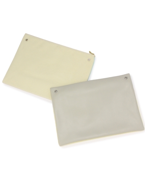 Another Edition(アナザーエディション)の「■AE×VOTAN/T Wappen CLT ◆(クラッチバッグ・レディース・ナチュラル/ライトブルー・フリー)」の4枚目の写真