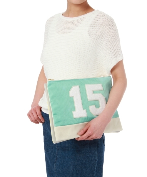 Another Edition(アナザーエディション)の「■AE×VOTAN/T Wappen CLT ◆(クラッチバッグ・レディース・ナチュラル/ライトブルー・フリー)」の14枚目の写真