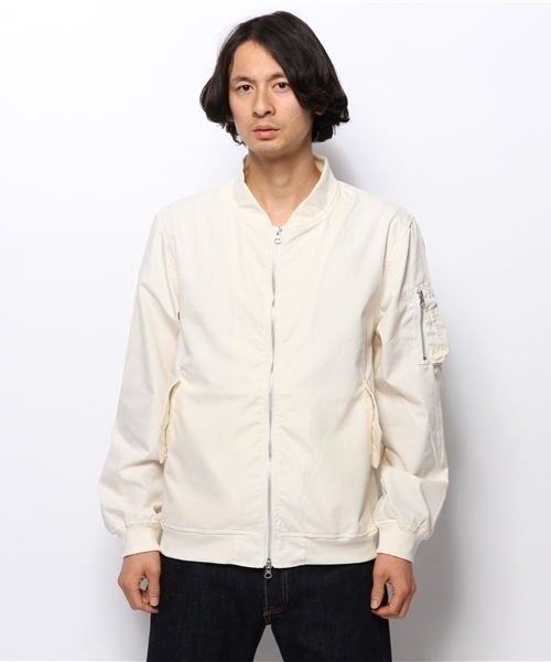 WHO'S WHO gallery（フーズフーギャラリー）の「【WEB限定価格】MA-1ポケットTCブルゾン（ブルゾン・メンズ・グレー/ネイビー/ベージュ/アイボリー・MEDIUM/LARGE）」の7枚目の写真