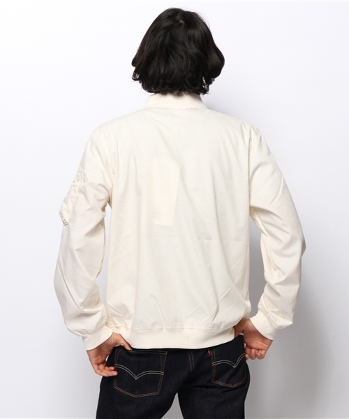 WHO'S WHO gallery（フーズフーギャラリー）の「【WEB限定価格】MA-1ポケットTCブルゾン（ブルゾン・メンズ・グレー/ネイビー/ベージュ/アイボリー・MEDIUM/LARGE）」の15枚目の写真