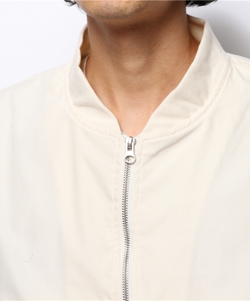 WHO'S WHO gallery（フーズフーギャラリー）の「【WEB限定価格】MA-1ポケットTCブルゾン（ブルゾン・メンズ・グレー/ネイビー/ベージュ/アイボリー・MEDIUM/LARGE）」の13枚目の写真