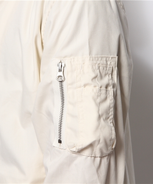 WHO'S WHO gallery（フーズフーギャラリー）の「【WEB限定価格】MA-1ポケットTCブルゾン（ブルゾン・メンズ・グレー/ネイビー/ベージュ/アイボリー・MEDIUM/LARGE）」の11枚目の写真