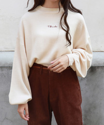 PairPair | 胸ロゴ刺繍モックネックニットプルオーバー(ニット/セーター)