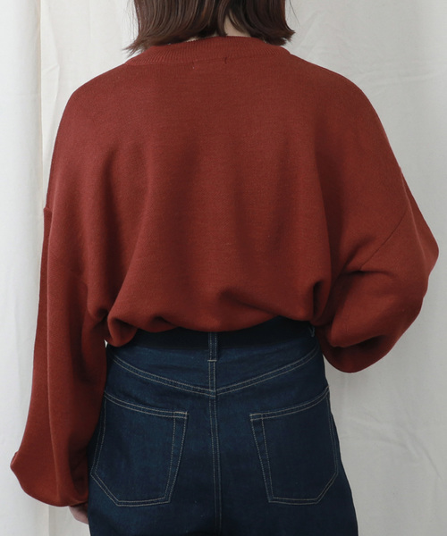 PairPair（ペアペア）の「胸ロゴ刺繍モックネックニットプルオーバー（ニット/セーター・レディース・アイボリー/ブラウン系その他/レンガ/スモークピンク/ライトベージュ・FREE）」の21枚目の写真