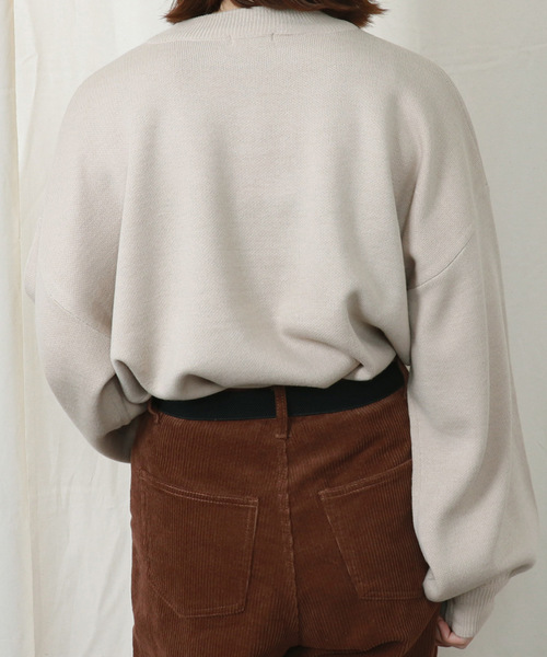 PairPair（ペアペア）の「胸ロゴ刺繍モックネックニットプルオーバー（ニット/セーター・レディース・アイボリー/ブラウン系その他/レンガ/スモークピンク/ライトベージュ・FREE）」の8枚目の写真