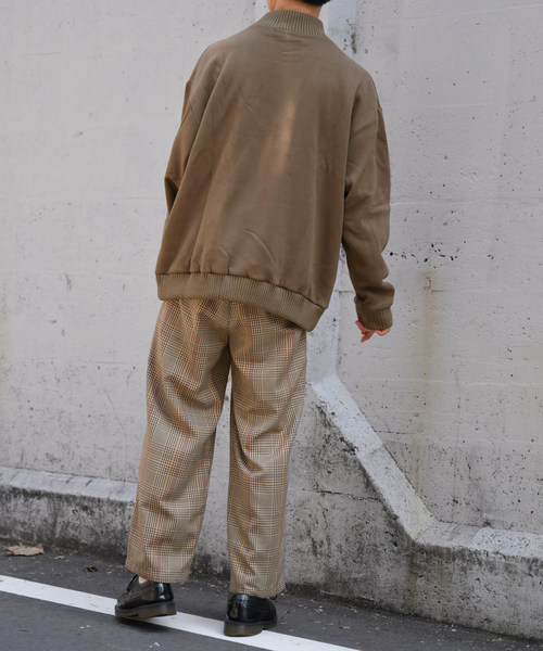 kutir（クティール）の「チェックワイドスラックス（その他パンツ・メンズ・ダークブラウン/ベージュ/ネイビー・SMALL/MEDIUM/LARGE）」の5枚目の写真