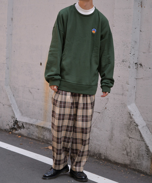 kutir（クティール）の「チェックワイドスラックス（その他パンツ・メンズ・ダークブラウン/ベージュ/ネイビー・SMALL/MEDIUM/LARGE）」の11枚目の写真