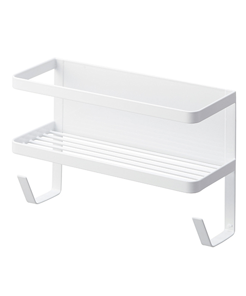 tower（タワー）の「tower　(タワー)　ホースホルダー付き洗濯機横マグネットラック（ランドリーグッズ・レディース・ブラック/ホワイト・ONE SIZE）」の6枚目の写真