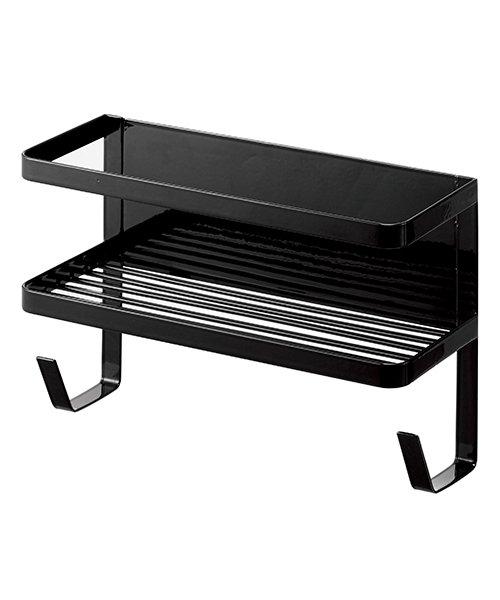 tower（タワー）の「tower　(タワー)　ホースホルダー付き洗濯機横マグネットラック（ランドリーグッズ・レディース・ブラック/ホワイト・ONE SIZE）」の9枚目の写真