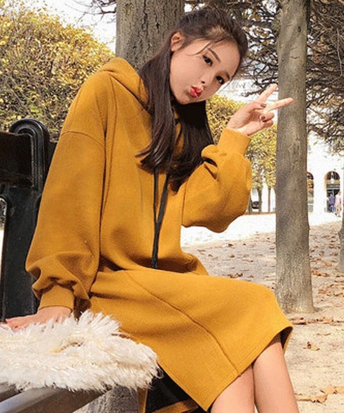 セール レディース ぽわん袖スリット入りフーディワンピ ワンピース Day Closet デイ クローゼット のファッション通販 Zozotown