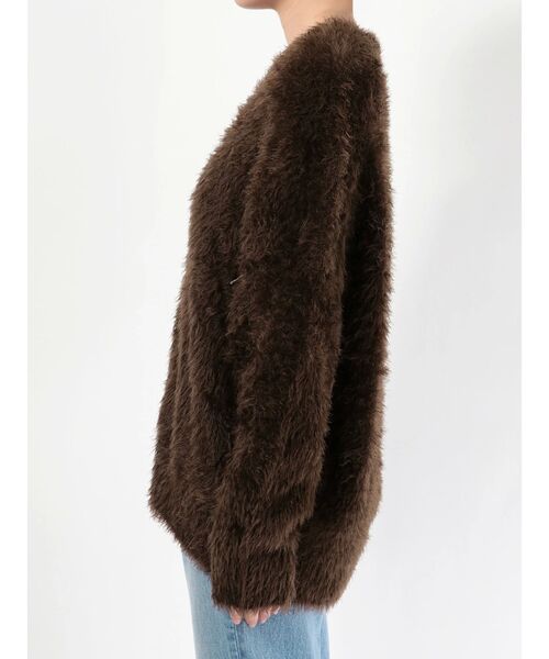 EMODA（エモダ）の「シャギーモヘアニットカーデ（カーディガン/ボレロ・レディース・ブラウン/ベージュ/ブラック・FREE）」の11枚目の写真