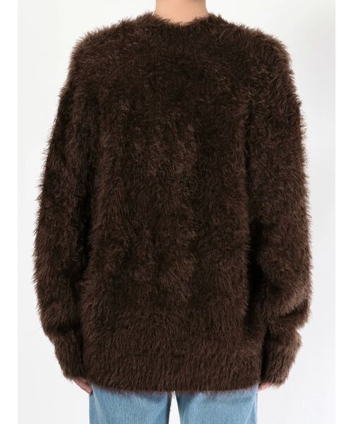 EMODA（エモダ）の「シャギーモヘアニットカーデ（カーディガン/ボレロ・レディース・ブラウン/ベージュ/ブラック・FREE）」の10枚目の写真