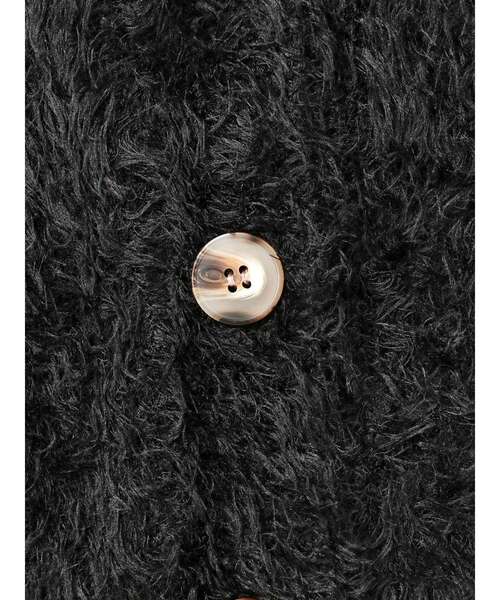 EMODA（エモダ）の「シャギーモヘアニットカーデ（カーディガン/ボレロ・レディース・ブラウン/ベージュ/ブラック・FREE）」の6枚目の写真