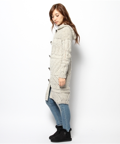 goa - 値下げ　goa ネイティブハンドメイド　ダッフルコート　ニット goa（ゴア）の「ﾈｲﾃｨﾌﾞ ｱｲﾚｯﾄﾆｯﾄ ｺｰﾄ（ダッフルコート）」 - WEAR