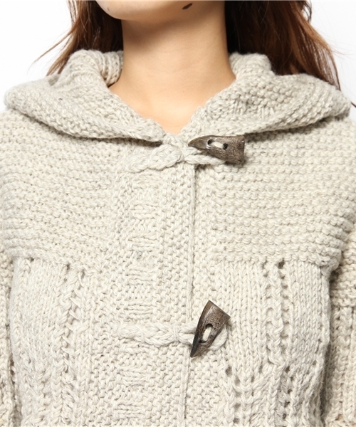 goa - 値下げ　goa ネイティブハンドメイド　ダッフルコート　ニット goa（ゴア）の「ﾈｲﾃｨﾌﾞ ｱｲﾚｯﾄﾆｯﾄ ｺｰﾄ（ダッフルコート）」 - WEAR