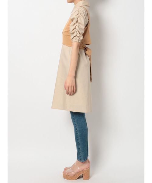 dazzlin（ダズリン）の「ビスチェシャツワンピース（ワンピース・レディース・ベージュ/ブラウン/オフホワイト・FREE）」の18枚目の写真