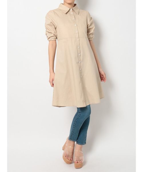 dazzlin（ダズリン）の「ビスチェシャツワンピース（ワンピース・レディース・ベージュ/ブラウン/オフホワイト・FREE）」の22枚目の写真