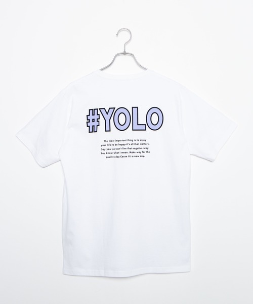 WEGO(ウィゴー)の「WEGO/バック配色プリントTシャツ(Tシャツ/カットソー・メンズ・ホワイト/ホワイト系その他/ブラック系その他/ブラック・SMALL/LARGE/MEDIUM)」の17枚目の写真