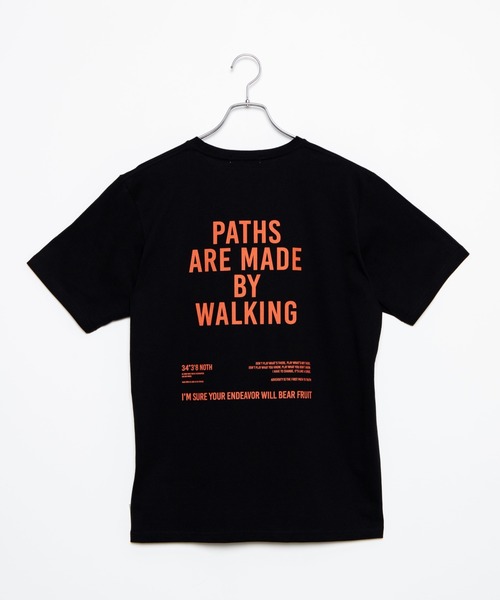 WEGO(ウィゴー)の「WEGO/バック配色プリントTシャツ(Tシャツ/カットソー・メンズ・ホワイト/ホワイト系その他/ブラック系その他/ブラック・SMALL/LARGE/MEDIUM)」の15枚目の写真