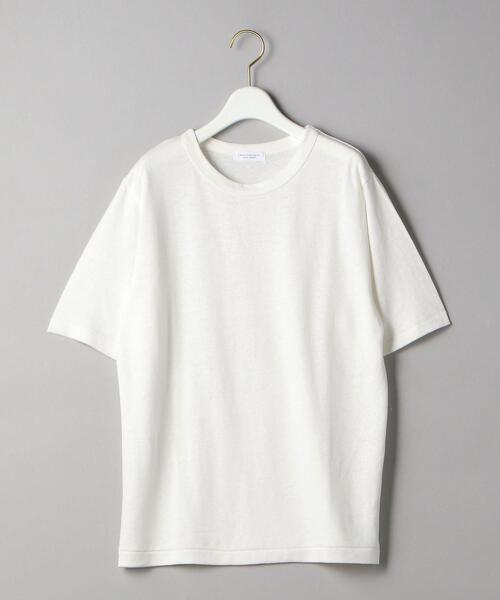 BEAUTY&YOUTH UNITED ARROWS（ビューティーアンドユースユナイテッドアローズ）の「BY 麻ブレンドショートスリーブTシャツ -ウォッシャブル- ◆（Tシャツ/カットソー・レディース・ダークグリーン/ブラウン/レッド/ホワイト/ブラック・FREE）」の11枚目の写真