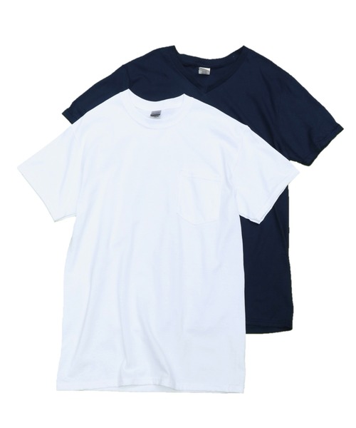 C.E.L.STORE(セルストア)の「【ZOZOTOWN限定】GILDAN/ギルダン 2PACK TEE 6.0 PT 4.5 VT(Tシャツ/カットソー・メンズ・マルチ/ホワイト系その他/ブラック系その他・LARGE/X-LARGE/MEDIUM)」の1枚目の写真