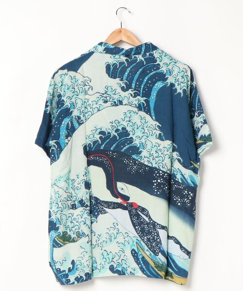 カヤ（カヤ）の「【カヤ】浮世絵メンズシャツ（シャツ/ブラウス・メンズ・ホワイト/ブラック/ネイビー/ブルー/ダークネイビー/ベージュ/グレー/ダークパープル/レッド/ホワイト系その他/ダークグレー/ダークベージュ・FREE）」の22枚目の写真