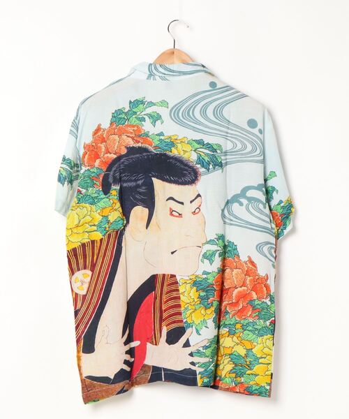 カヤ（カヤ）の「【カヤ】浮世絵メンズシャツ（シャツ/ブラウス・メンズ・ホワイト/ブラック/ネイビー/ブルー/ダークネイビー/ベージュ/グレー/ダークパープル/レッド/ホワイト系その他/ダークグレー/ダークベージュ・FREE）」の20枚目の写真