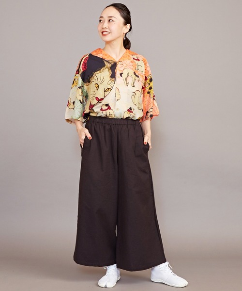 カヤ（カヤ）の「【カヤ】浮世絵メンズシャツ（シャツ/ブラウス・メンズ・ホワイト/ブラック/ネイビー/ブルー/ダークネイビー/ベージュ/グレー/ダークパープル/レッド/ホワイト系その他/ダークグレー/ダークベージュ・FREE）」の14枚目の写真