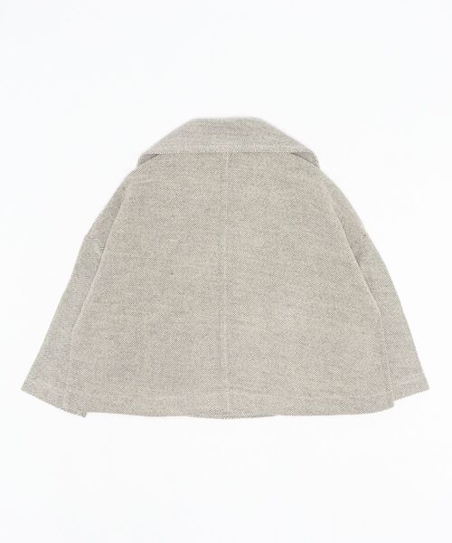 RAGMART(ラグマート)の「ショートジャケット(ナイロンジャケット・キッズ・アイボリー/ブラウン・120cm/100cm/130cm/110cm)」の7枚目の写真