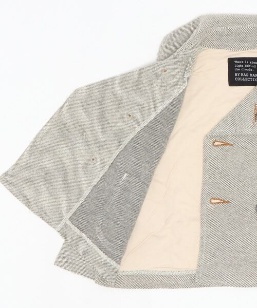 RAGMART(ラグマート)の「ショートジャケット(ナイロンジャケット・キッズ・アイボリー/ブラウン・120cm/100cm/130cm/110cm)」の8枚目の写真