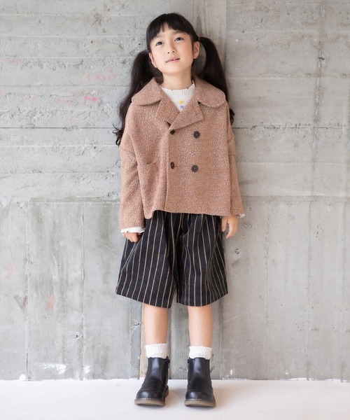 RAGMART(ラグマート)の「ショートジャケット(ナイロンジャケット・キッズ・アイボリー/ブラウン・120cm/100cm/130cm/110cm)」の5枚目の写真