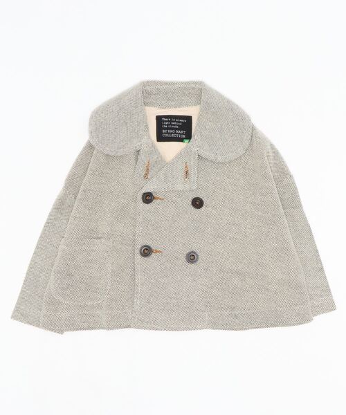 RAGMART(ラグマート)の「ショートジャケット(ナイロンジャケット・キッズ・アイボリー/ブラウン・120cm/100cm/130cm/110cm)」の9枚目の写真