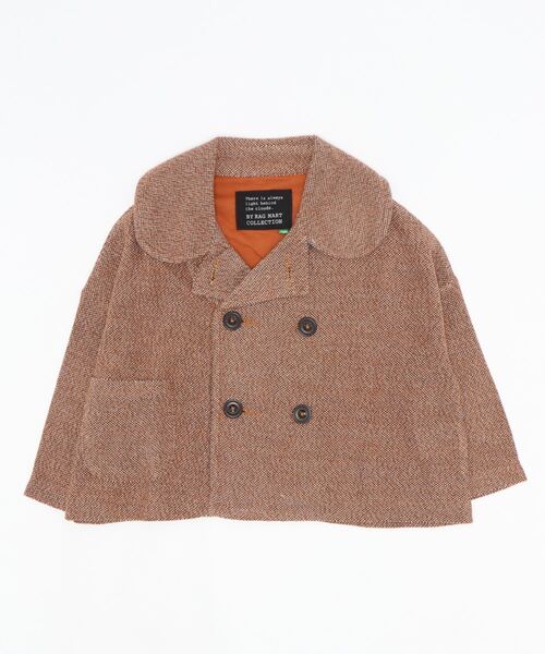 RAGMART(ラグマート)の「ショートジャケット(ナイロンジャケット・キッズ・アイボリー/ブラウン・120cm/100cm/130cm/110cm)」の10枚目の写真