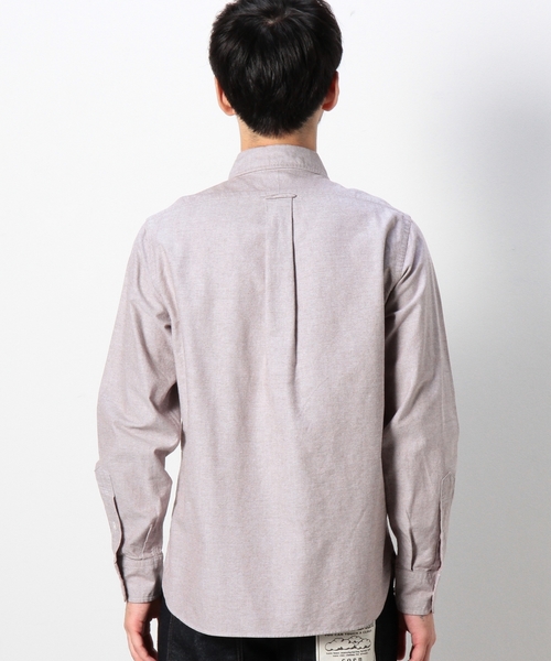 coen(コーエン)の「カラーオックスフォードボタンダウンシャツ(シャツ/ブラウス・メンズ・グレー/ダークブラウン・X-LARGE/X-SMALL/SMALL/LARGE/MEDIUM)」の4枚目の写真