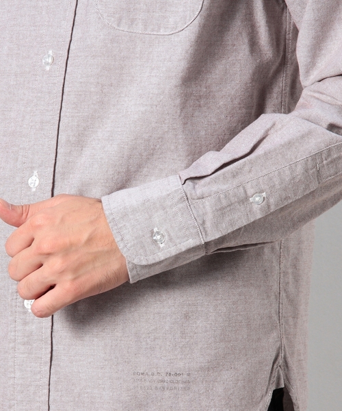 coen(コーエン)の「カラーオックスフォードボタンダウンシャツ(シャツ/ブラウス・メンズ・グレー/ダークブラウン・X-LARGE/X-SMALL/SMALL/LARGE/MEDIUM)」の7枚目の写真