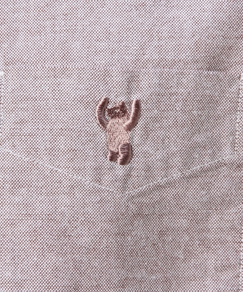 coen(コーエン)の「カラーオックスフォードボタンダウンシャツ(シャツ/ブラウス・メンズ・グレー/ダークブラウン・X-LARGE/X-SMALL/SMALL/LARGE/MEDIUM)」の15枚目の写真