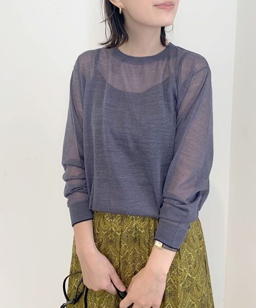 SHIPS(シップス)の「アルパカクルーネックプルオーバー(ニット/セーター・レディース・ブラック/グリーン/ロイヤルブルー・ONE SIZE)」の3枚目の写真