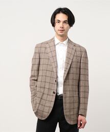 STILE LATINO ジャケット リネン混 ブラウン チェック 46 STILE LATINO ジャケット リネン混 ブラウン チェック 46 - メルカリ