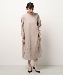 Samansa Mos2 | リネン混前後着ワンピース(ワンピース)