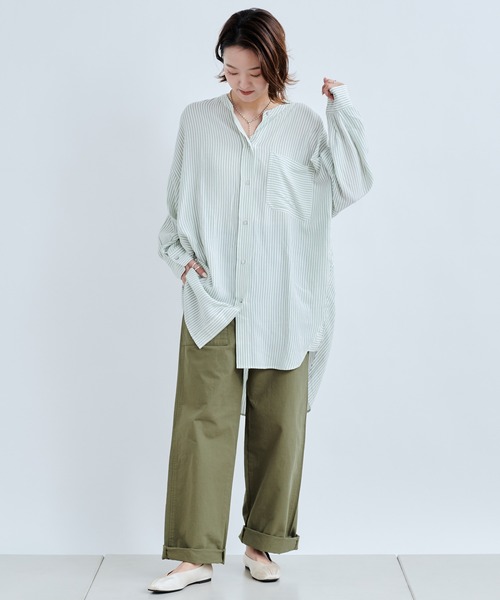 DouDou(ドゥドゥ)の「ベイカーパンツ(その他パンツ・レディース・カーキ・36/38)」の10枚目の写真
