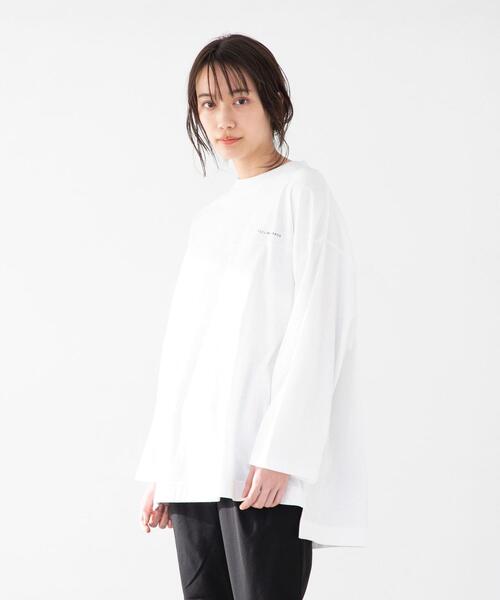 FEELING MADE(フィーリングメイド)の「FEELING MADE ソフトタッチスラブ フットボールTシャツ(Tシャツ/カットソー・メンズ・ダークグレー/ベージュ/ライム/ホワイト/パープル・MEDIUM/SMALL/LARGE)」の13枚目の写真