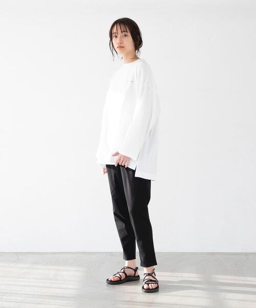 FEELING MADE(フィーリングメイド)の「FEELING MADE ソフトタッチスラブ フットボールTシャツ(Tシャツ/カットソー・メンズ・ダークグレー/ベージュ/ライム/ホワイト/パープル・MEDIUM/SMALL/LARGE)」の14枚目の写真