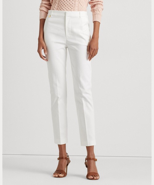 LAUREN RALPH LAUREN（ローレン ラルフ ローレン）の「ストレッチ コットンブレンド パンツ（その他パンツ・レディース・ホワイト・2/0/4/6/8/10/00）」の3枚目の写真