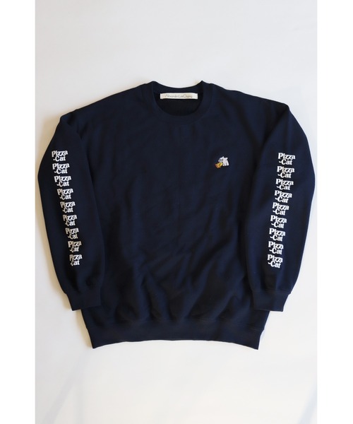 AlexanderLeeChang(アレキサンダーリーチャン)の「AlexanderLeeChang/アレキサンダーリーチャン PIZZA CAT CREW トレーナー/スウェット(スウェット・メンズ・グレー/ネイビー/イエロー・2/3/4)」の13枚目の写真