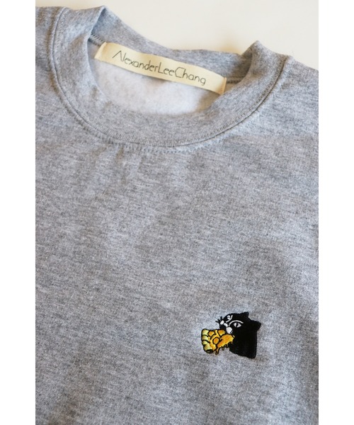AlexanderLeeChang(アレキサンダーリーチャン)の「AlexanderLeeChang/アレキサンダーリーチャン PIZZA CAT CREW トレーナー/スウェット(スウェット・メンズ・グレー/ネイビー/イエロー・2/3/4)」の12枚目の写真