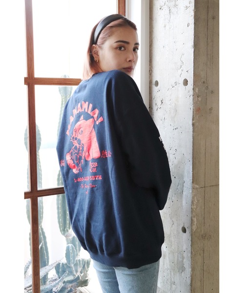 AlexanderLeeChang(アレキサンダーリーチャン)の「AlexanderLeeChang/アレキサンダーリーチャン PIZZA CAT CREW トレーナー/スウェット(スウェット・メンズ・グレー/ネイビー/イエロー・2/3/4)」の20枚目の写真