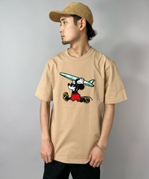 Hula Lani（フララニ）の「HULALANI/フララニ×Disney　コラボモデル 　サガラ刺繍Tシャツ 211HU1ST011（Tシャツ/カットソー・メンズ）」