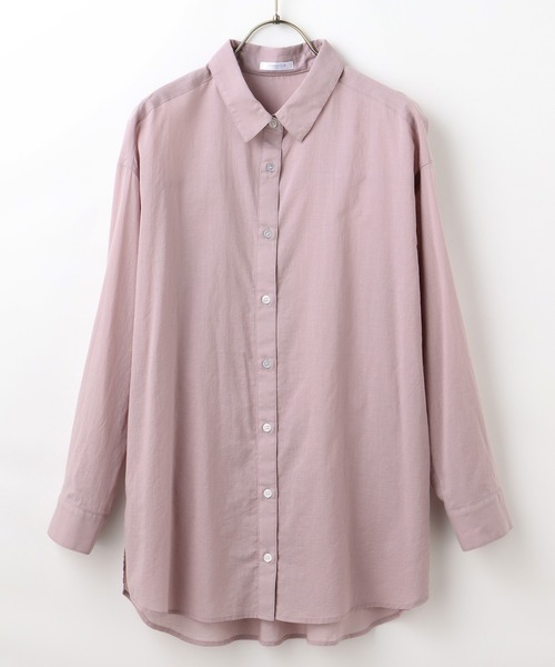 Honeys（ハニーズ）の「チュニックシャツ（シャツ/ブラウス・レディース・ベージュ/ミント/ブラック/ホワイト/ピンク・M/LL/L）」の21枚目の写真